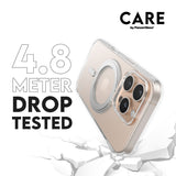 CARE by PanzerGlass iPhone 16 Pro Feature Kickstand Cover - MagSafe Kompatibel - Transparent / Silver
