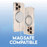 CARE by PanzerGlass iPhone 16 Pro Feature Kickstand Cover - MagSafe Kompatibel - Transparent / Silver