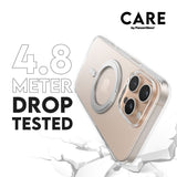 CARE by PanzerGlass iPhone 16 Pro Max Feature Kickstand Cover - MagSafe Kompatibel - Transparent / Silver