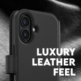 CARE by PanzerGlass iPhone 16 Feature Tango 2-in-1 Flip Cover m. Pung - Sort