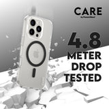 CARE by PanzerGlass iPhone 16 Pro FLAGSHIP Urban Combat Cover - MagSafe Kompatibel - Transparent / Black