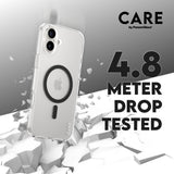 CARE by PanzerGlass iPhone 16 Plus FLAGSHIP Urban Combat Cover - MagSafe Kompatibel - Transparent / Black