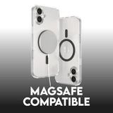 CARE by PanzerGlass iPhone 16 Plus FLAGSHIP Urban Combat Cover - MagSafe Kompatibel - Transparent / Black