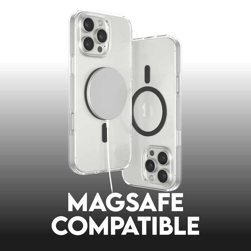 CARE by PanzerGlass iPhone 16 Pro Max FLAGSHIP Urban Combat Cover - MagSafe Kompatibel - Transparent / Black