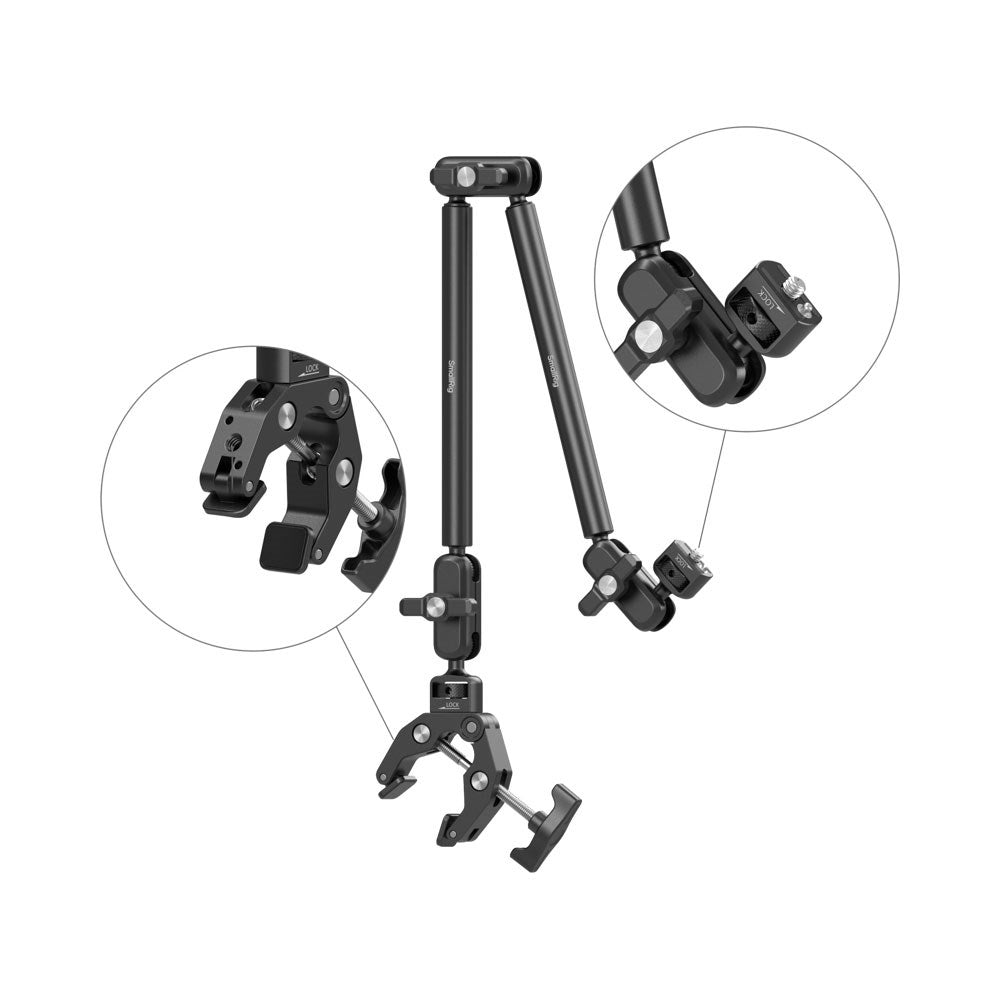 SmallRig 5626 Crab-Shaped Mobilholder - Bord - MagSafe Kompatibel - Sort