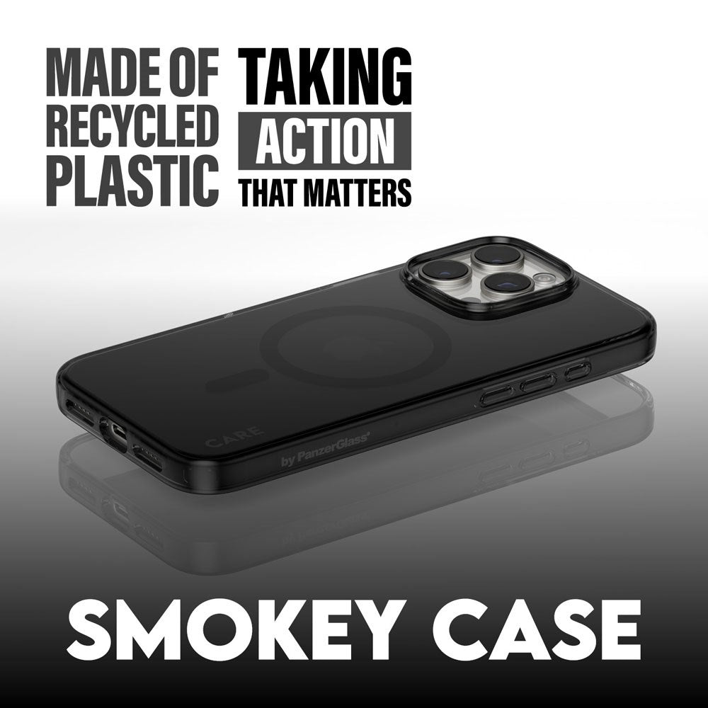 CARE by PanzerGlass iPhone 16 Pro FLAGSHIP Urban Combat Cover - MagSafe Kompatibel - Smokey / Black