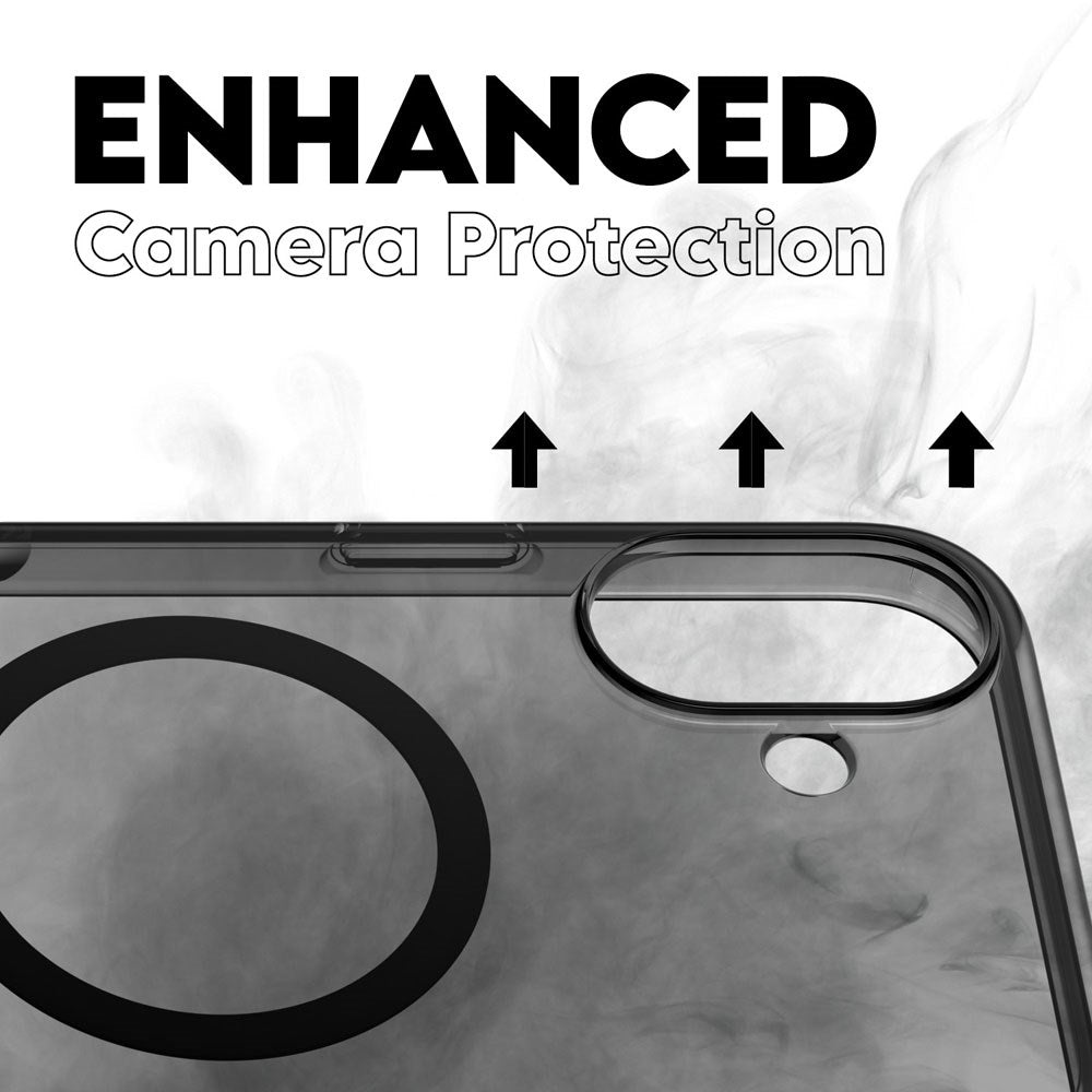 CARE by PanzerGlass iPhone 16 Plus FLAGSHIP Urban Combat Cover - MagSafe Kompatibel - Smokey / Black