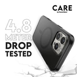 CARE by PanzerGlass iPhone 16 Plus FLAGSHIP Urban Combat Cover - MagSafe Kompatibel - Smokey / Black