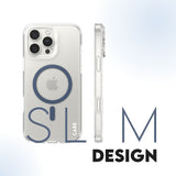 CARE by PanzerGlass iPhone 16 Pro Max FLAGSHIP Urban Combat Cover - MagSafe Kompatibel - Transparent / Coronet Blue