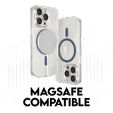CARE by PanzerGlass iPhone 16 Pro Max FLAGSHIP Urban Combat Cover - MagSafe Kompatibel - Transparent / Coronet Blue