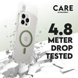 CARE by PanzerGlass iPhone 16 Pro Max FLAGSHIP Urban Combat Cover - MagSafe Kompatibel - Transparent / Piquant Green