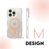 CARE by PanzerGlass iPhone 16 Pro FLAGSHIP Urban Combat Cover - MagSafe Kompatibel - Transparent / Peach Fuzz