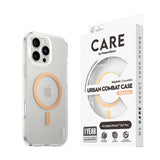 CARE by PanzerGlass iPhone 16 Pro Max FLAGSHIP Urban Combat Cover - MagSafe Kompatibel - Transparent / Peach Fuzz