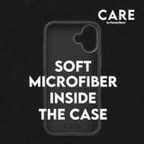 CARE by PanzerGlass iPhone 16 FASHION Fearlessly Fashionable Cover - MagSafe Kompatibel - Black