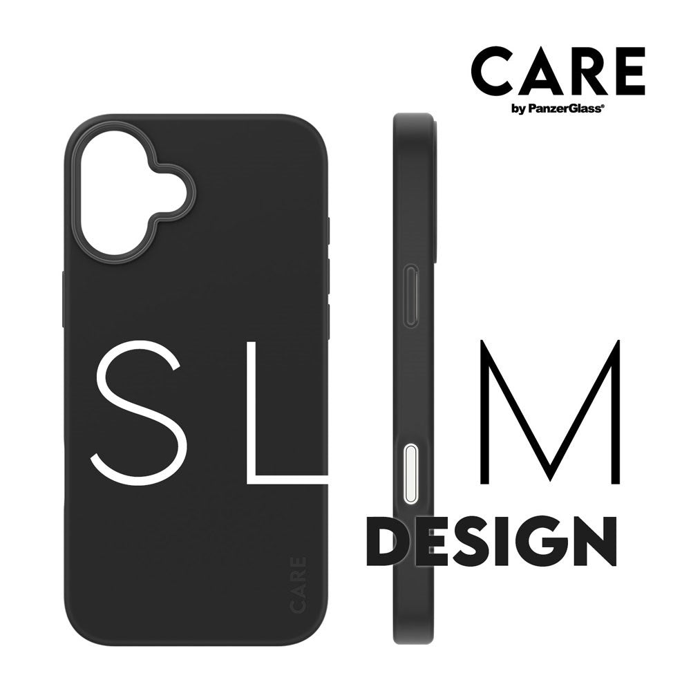 CARE by PanzerGlass iPhone 16 Plus FASHION Fearlessly Fashionable Cover - MagSafe Kompatibel - Black