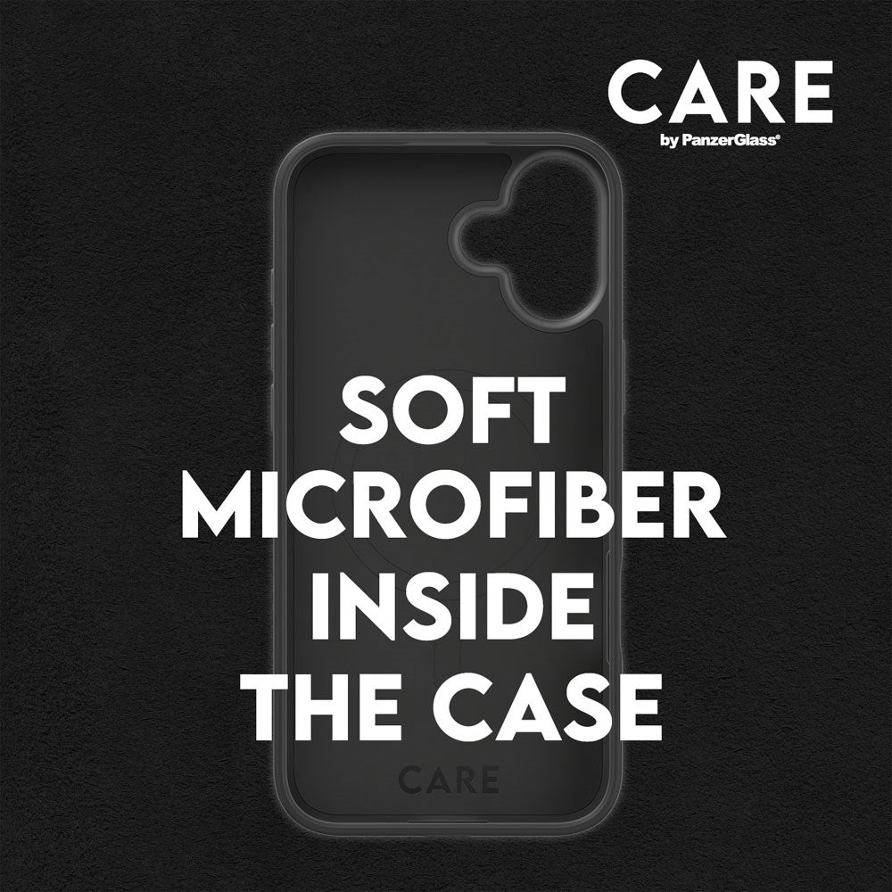 CARE by PanzerGlass iPhone 16 Plus FASHION Fearlessly Fashionable Cover - MagSafe Kompatibel - Black
