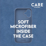 CARE by PanzerGlass iPhone 16 FASHION Fearlessly Fashionable Cover - MagSafe Kompatibel - Coronet Blue