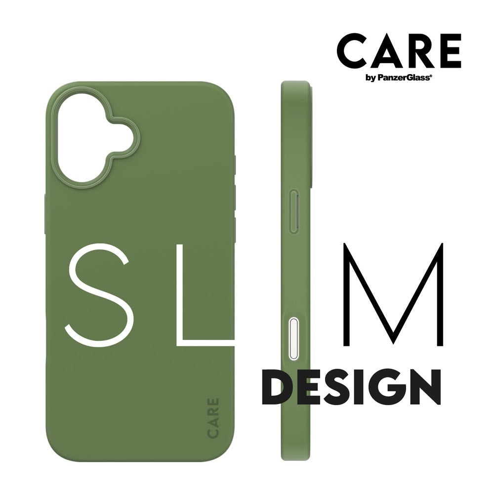 CARE by PanzerGlass iPhone 16 Plus FASHION Fearlessly Fashionable Cover - MagSafe Kompatibel - Piquant Green