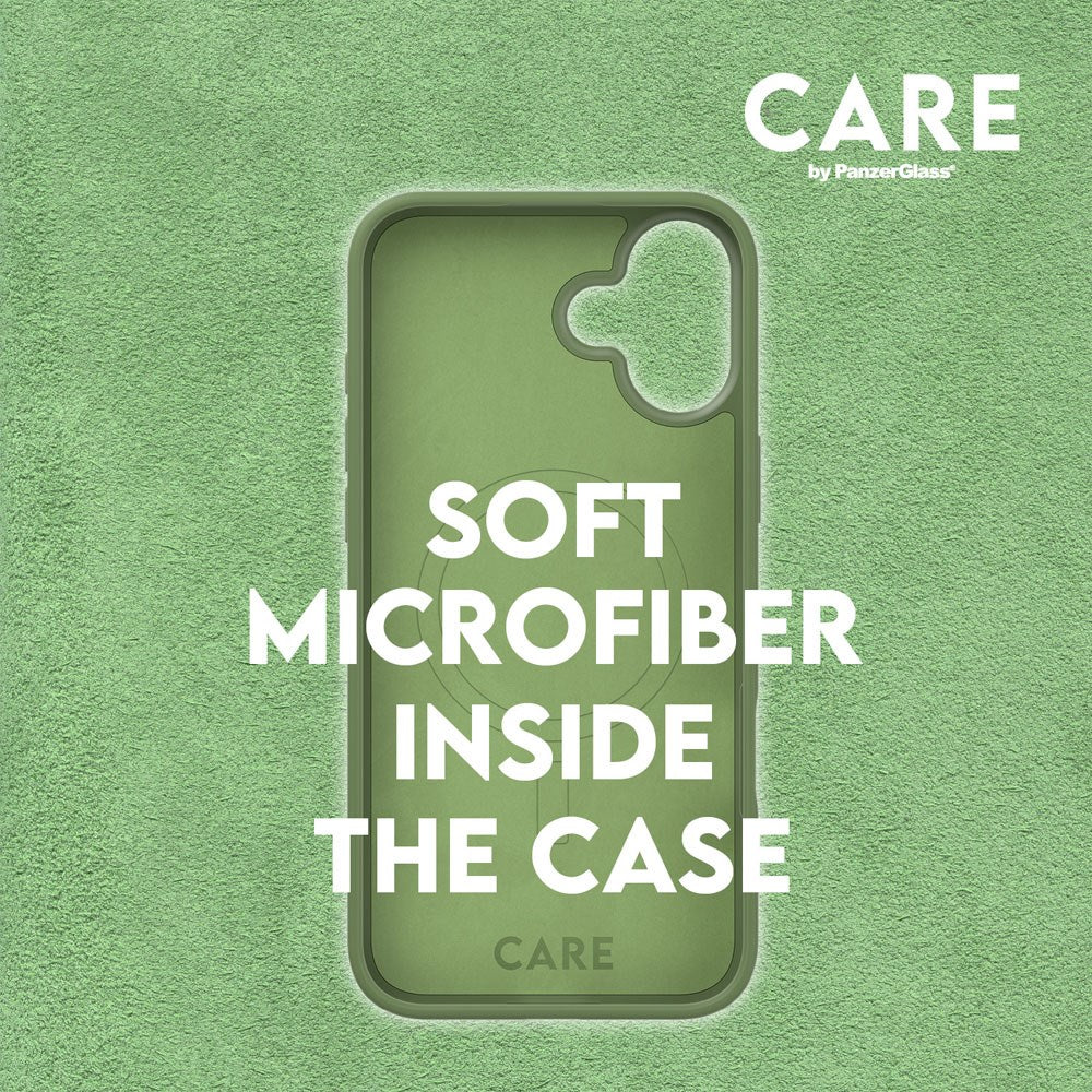 CARE by PanzerGlass iPhone 16 Plus FASHION Fearlessly Fashionable Cover - MagSafe Kompatibel - Piquant Green