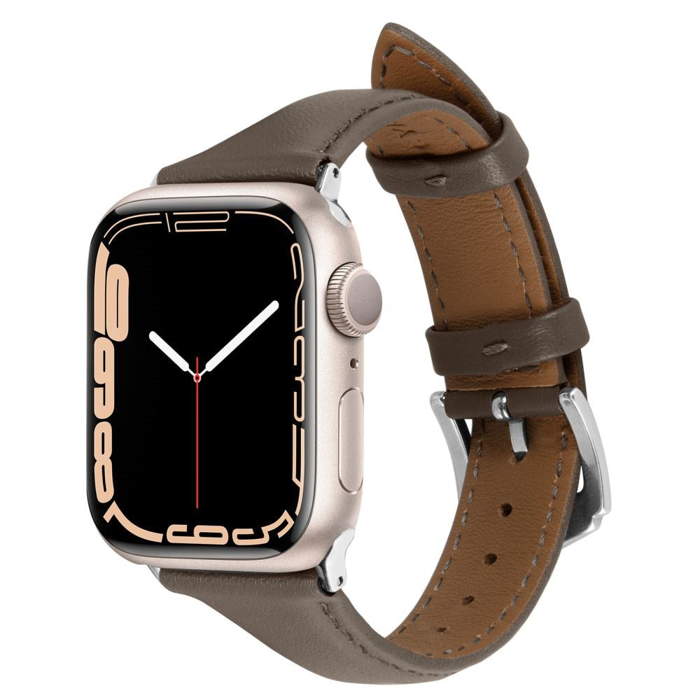 Apple Watch (38/40/SE/41/42mm)  Cyrill Læder Rem - Classic Look - Grå