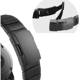 Universal Garmin 22mm QuickFit Tech-Protect Rustfri Stål Rem - Sort