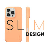 CARE by PanzerGlass iPhone 16 Pro FASHION Fearlessly Fashionable Cover - Peach Fuzz