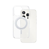 CARE by PanzerGlass iPhone 15 Pro Feature Kickstand Cover - MagSafe Kompatibel - Transparent / Silver