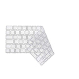 Philbert MacBook Pro 14" / 16" M5-M1 (2026-2021) Keyboard Silikone Cover m. Dansk Tastatur - Transparent / Black
