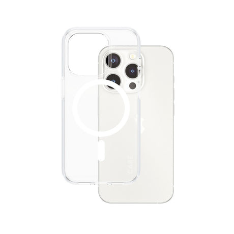 CARE by PanzerGlass iPhone 15 Pro FLAGSHIP Urban Combat Cover - MagSafe Kompatibel - Transparent / White