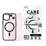 CARE by PanzerGlass iPhone 15 FLAGSHIP Urban Combat Cover - MagSafe Kompatibel - Transparent / Black