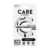 CARE by PanzerGlass iPhone 15 FLAGSHIP Urban Combat Cover - MagSafe Kompatibel - Transparent / Black