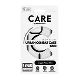 CARE by PanzerGlass iPhone 15 Pro FLAGSHIP Urban Combat Cover - MagSafe Kompatibel - Transparent / White