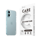 CARE by PanzerGlass iPhone 16 FASHION X-Ray Soft Basic Bagside Cover - Transparent