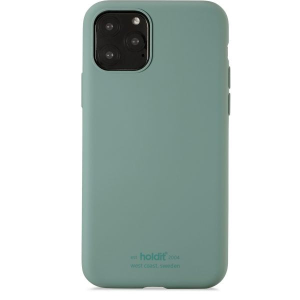 Holdit iPhone 11 Pro Soft Touch Silikone Cover - Moss Green