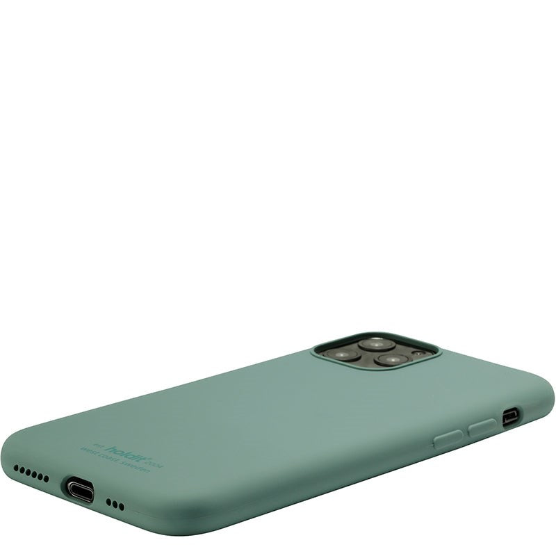 Holdit iPhone 11 Pro Soft Touch Silikone Cover - Moss Green