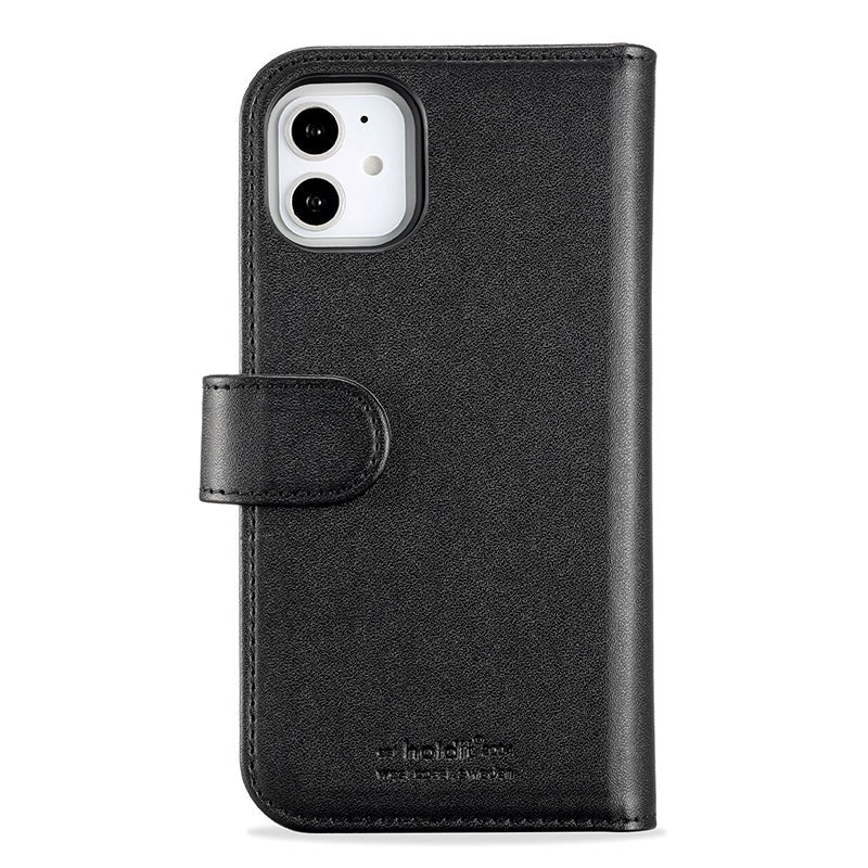 Holdit iPhone 11 Extended Magnet Case Læder Cover m. Pung - Sort