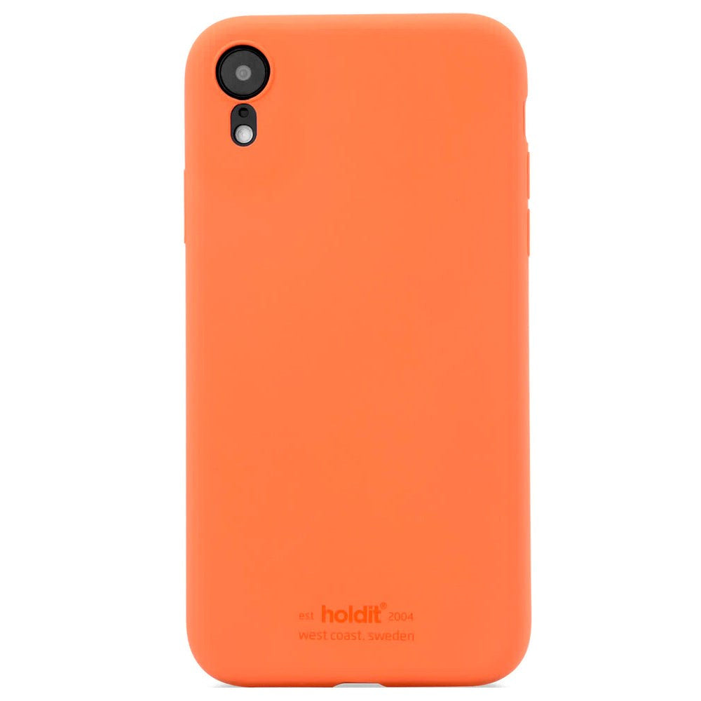 Holdit iPhone XR Soft Touch Silikone Bagside Cover - Orange