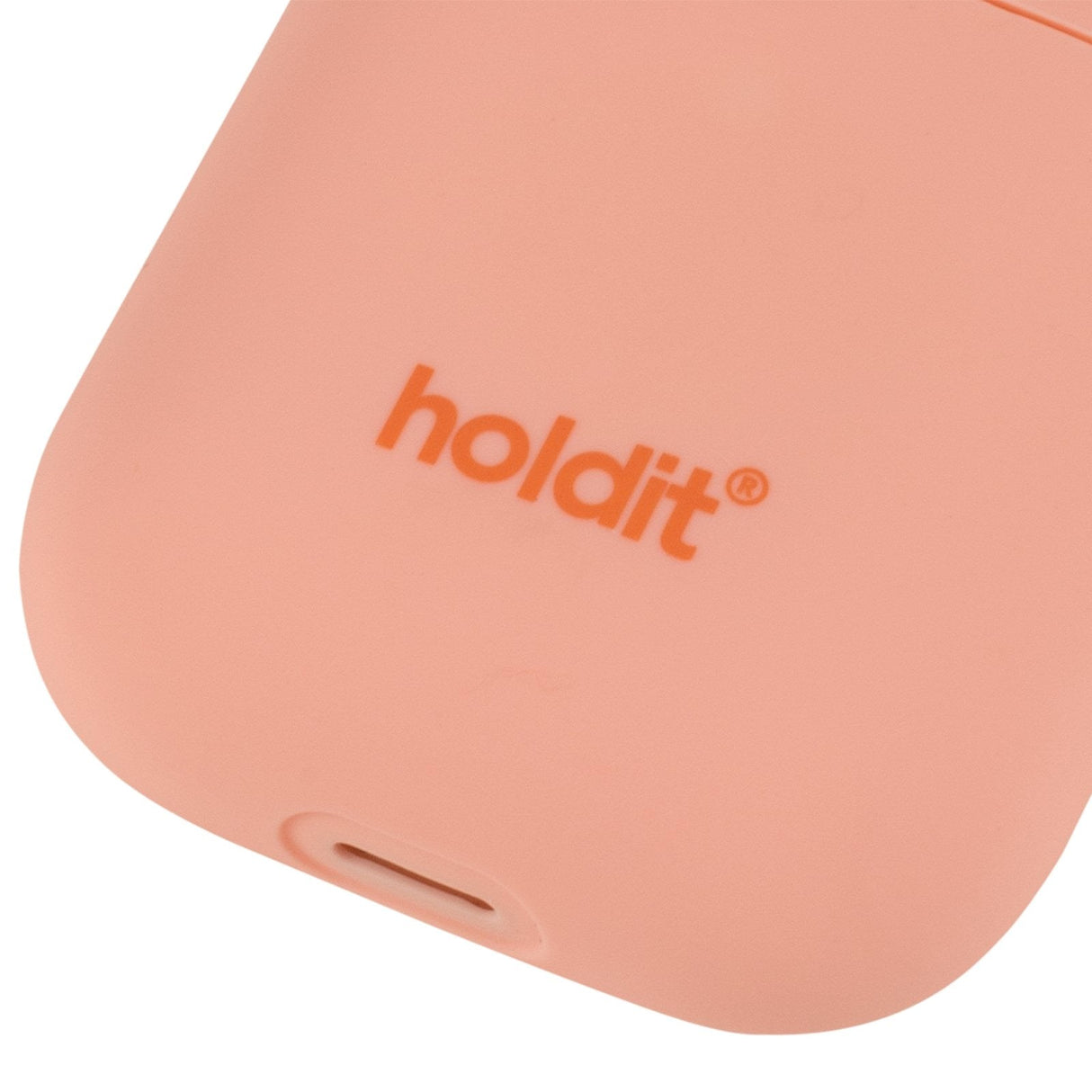 Holdit Nygård Silikone Cover Til AirPods (1 & 2. gen.) - Pink Peach