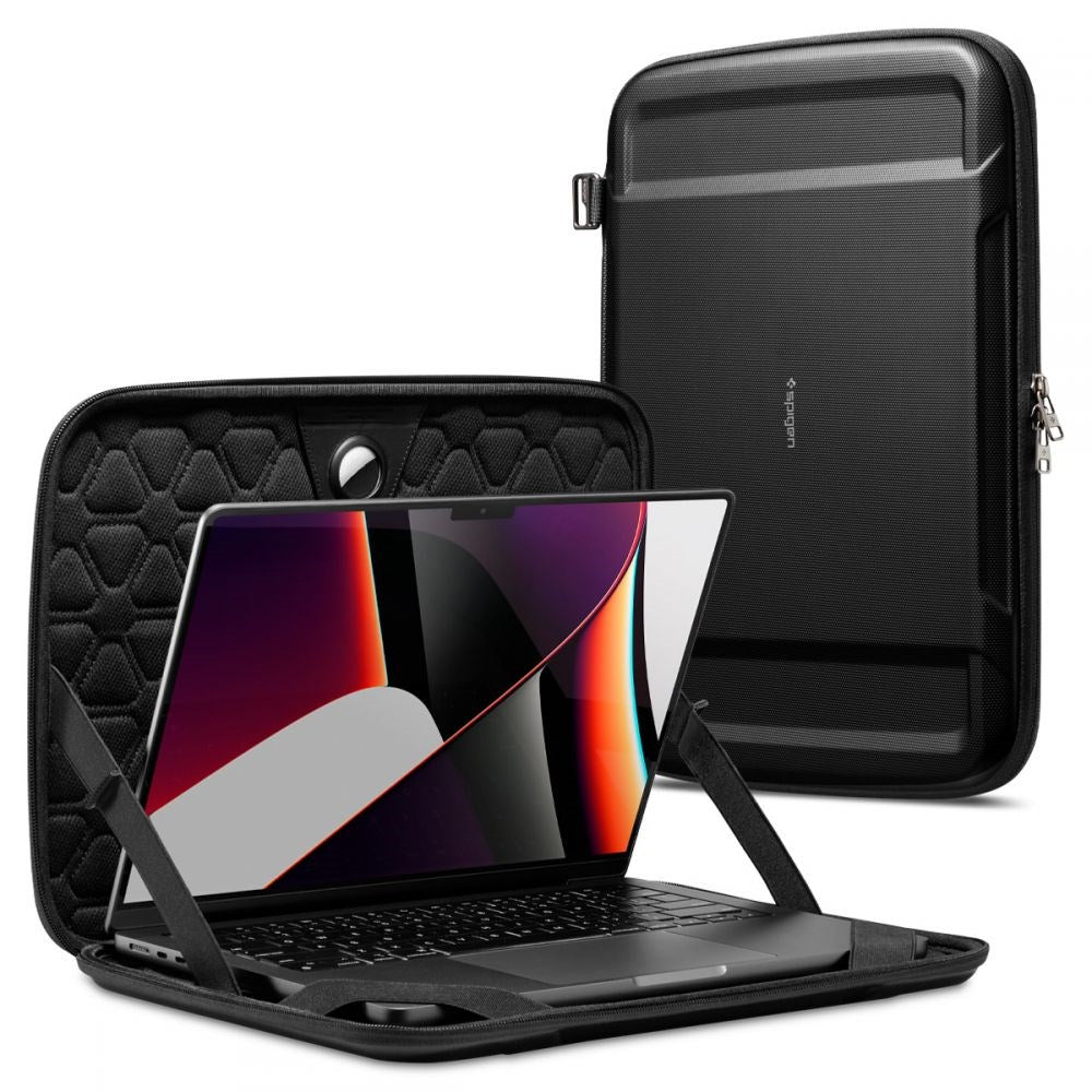 Spigen Rugged Armor Pouch Til 15-16" 38 x 28 x 3 cm - Sort