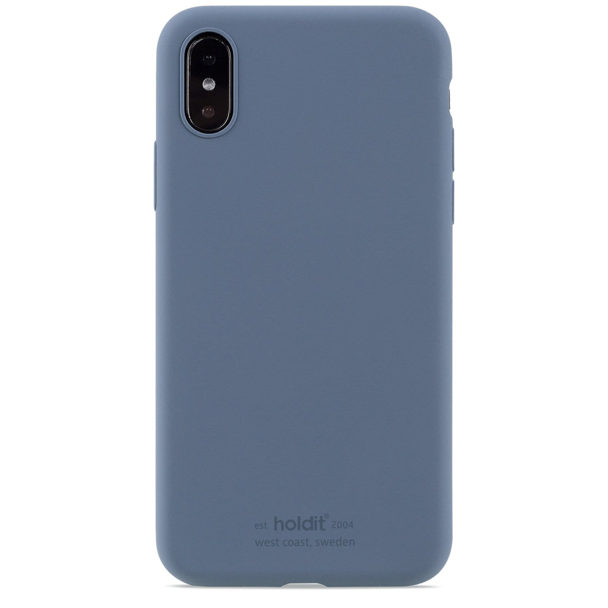 Holdit iPhone X / Xs Soft Touch Silikone Cover - Pacific Blue