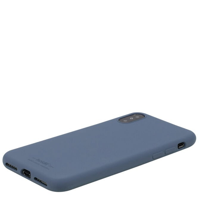 Holdit iPhone X / Xs Soft Touch Silikone Cover - Pacific Blue