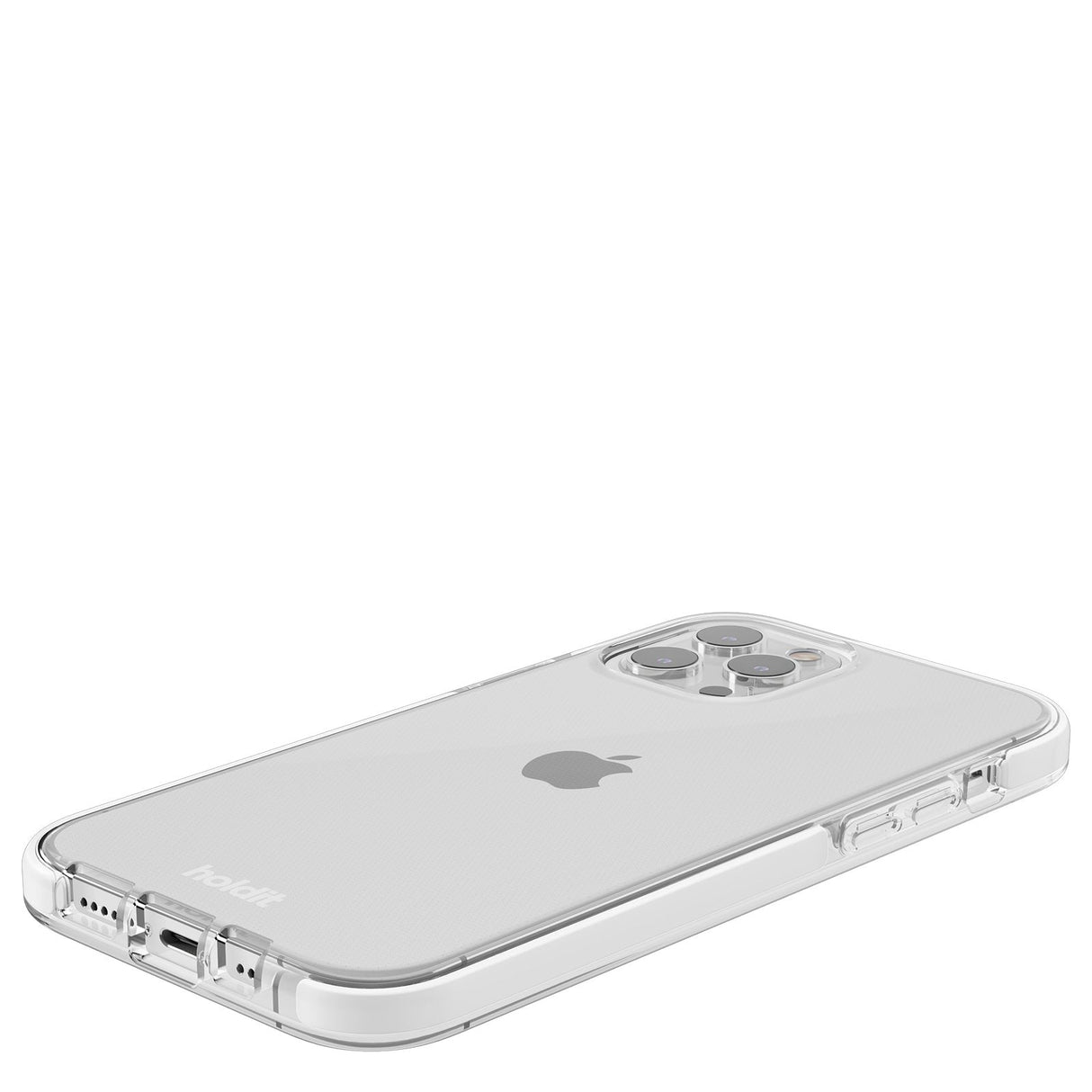 Holdit iPhone 12 / 12 Pro Seethru Cover - Hvid