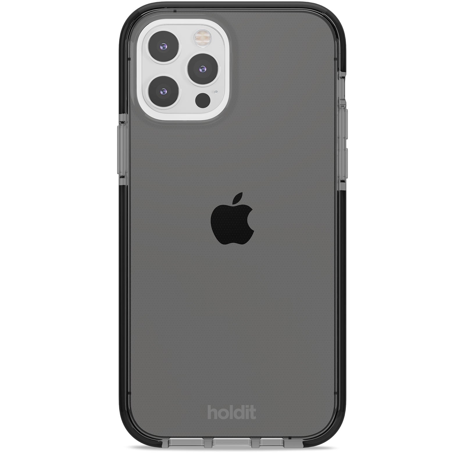 Holdit iPhone 12 / 12 Pro Seethru Cover - Sort