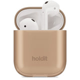 Holdit AirPods (1 & 2. gen.) Seethru Case - Dark Brown