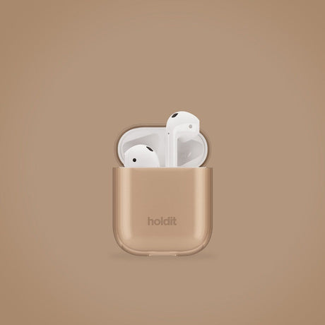 Holdit AirPods (1 & 2. gen.) Seethru Case - Dark Brown