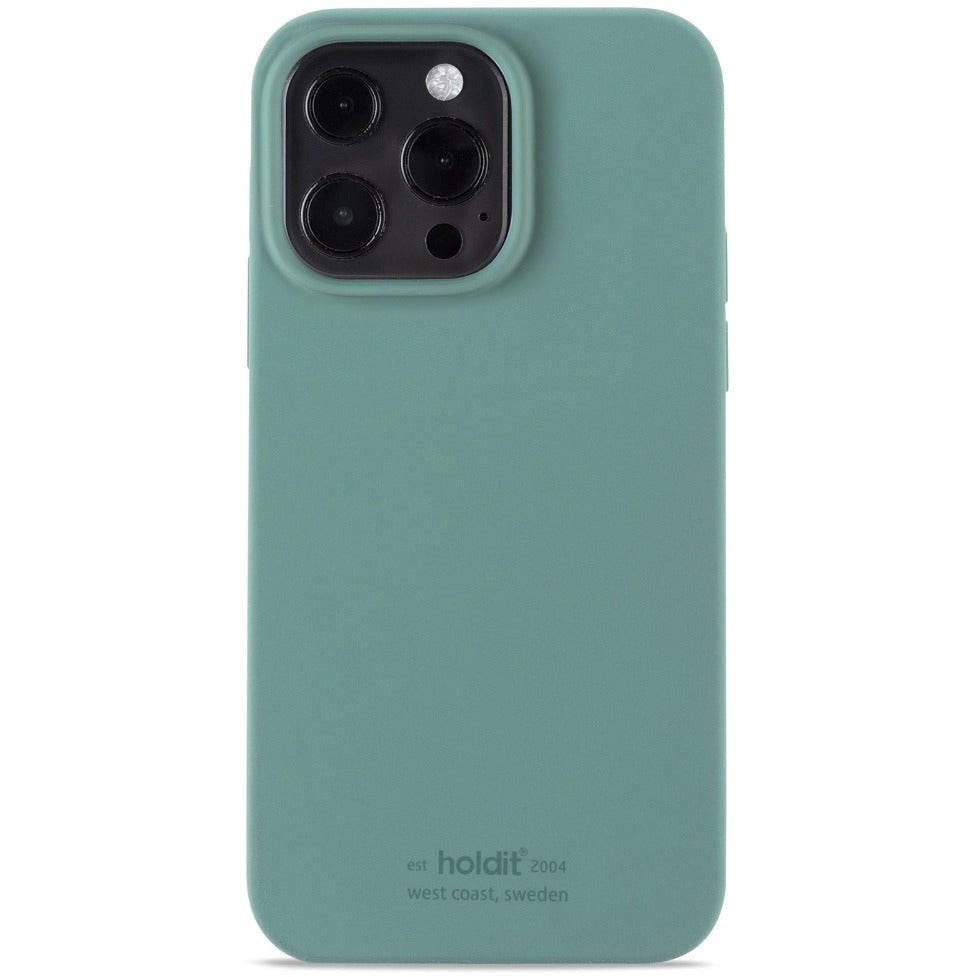 Holdit iPhone 13 Pro Soft Touch Silikone Cover - Moss Green