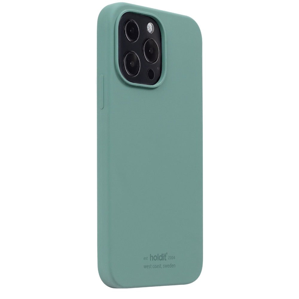 Holdit iPhone 13 Pro Soft Touch Silikone Cover - Moss Green