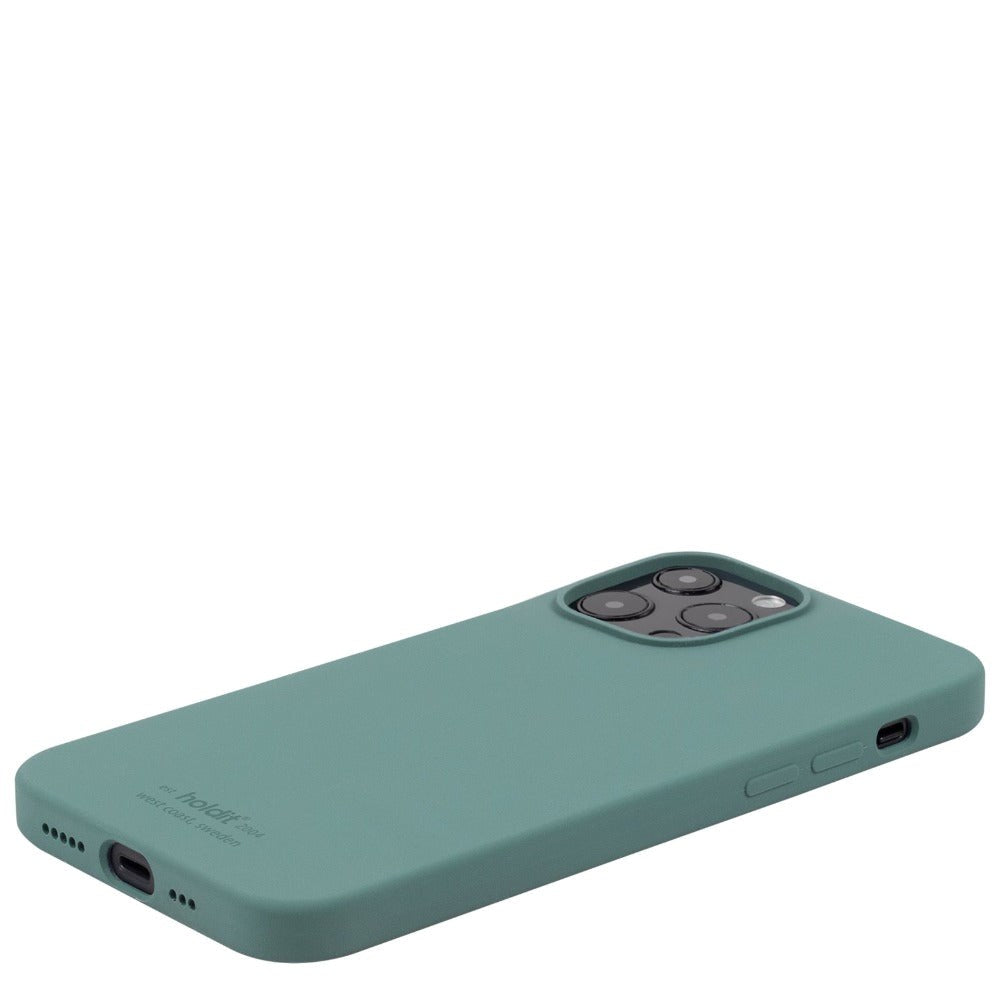 Holdit iPhone 13 Pro Soft Touch Silikone Cover - Moss Green