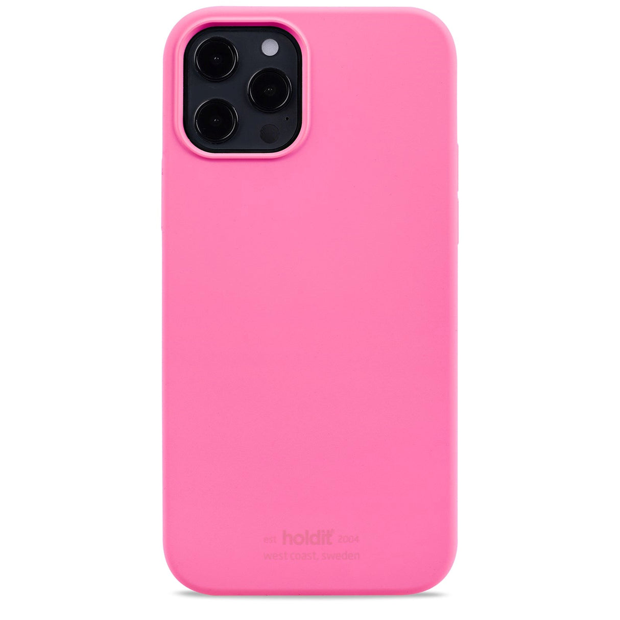 Holdit iPhone 12 / 12 Pro Soft Touch Silikone Cover - Bright Pink