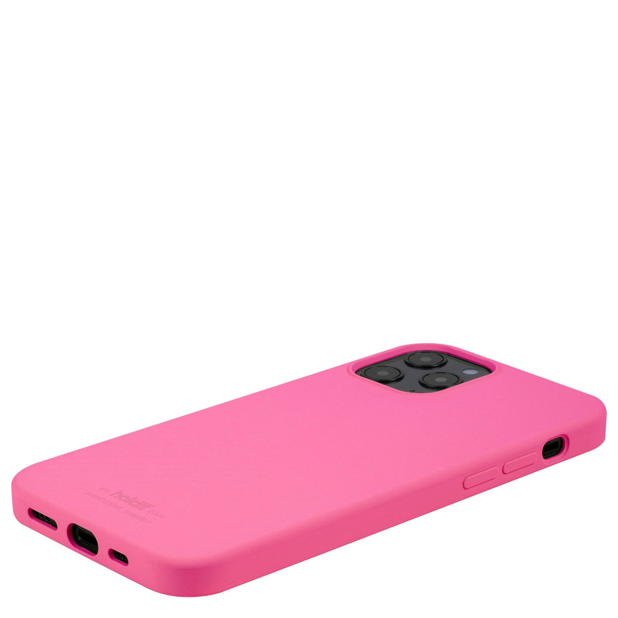 Holdit iPhone 12 / 12 Pro Soft Touch Silikone Cover - Bright Pink